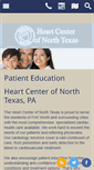 Mobile Screenshot of heartcenterofnorthtexas.com