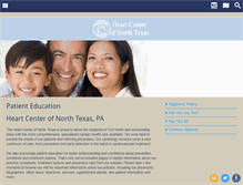 Tablet Screenshot of heartcenterofnorthtexas.com